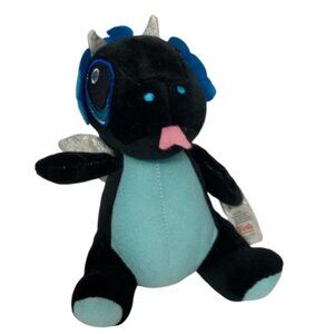 Fiesta Comet Black Sparkly Plush Stuffed Animal 7 Inch